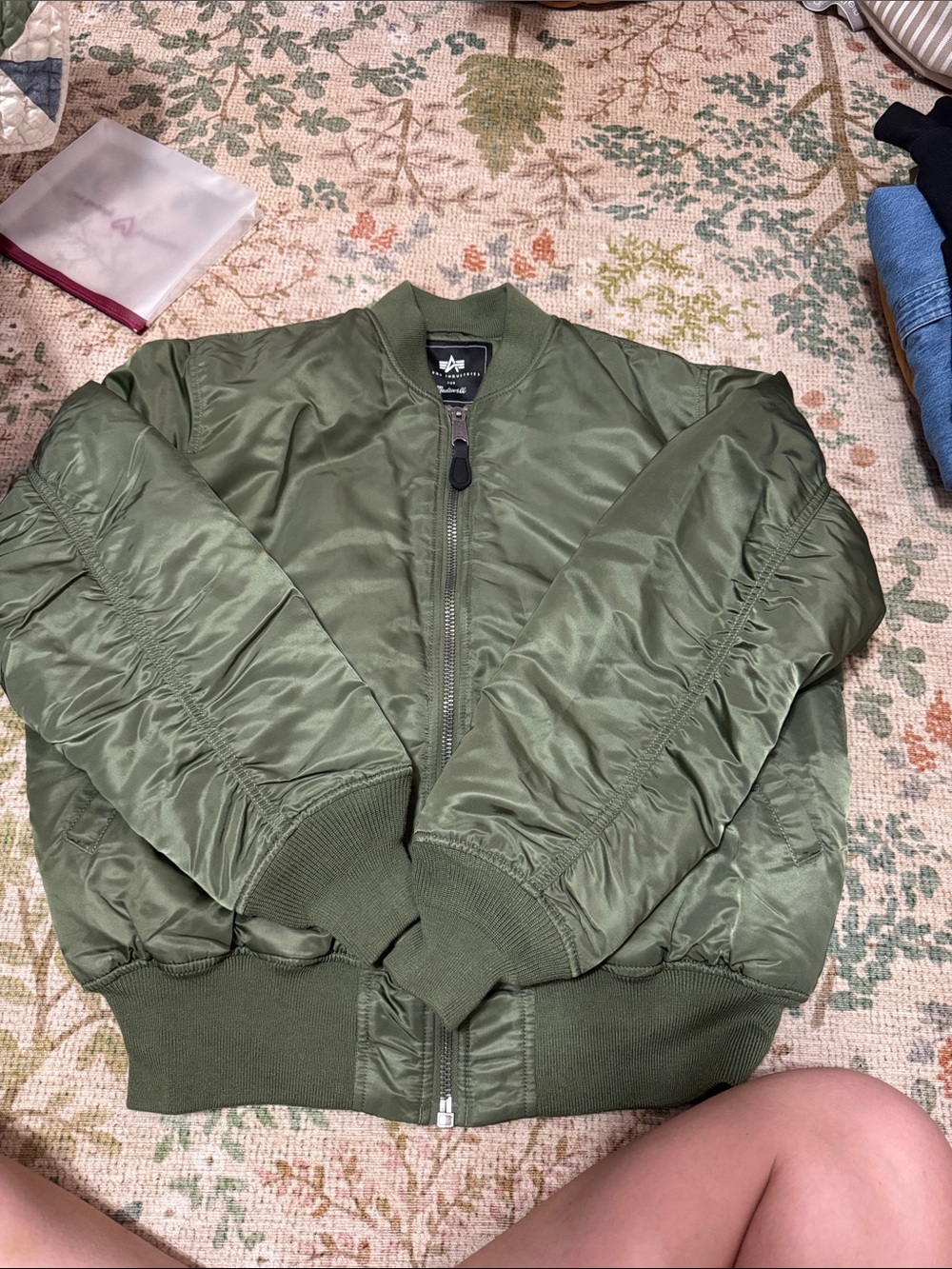 Alpha Industries x Madewell MA-1 Bomber Jacket - Olive